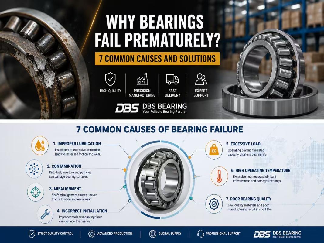 Why Bearings Fail Prematurely: 7 Common Causes and Solutions