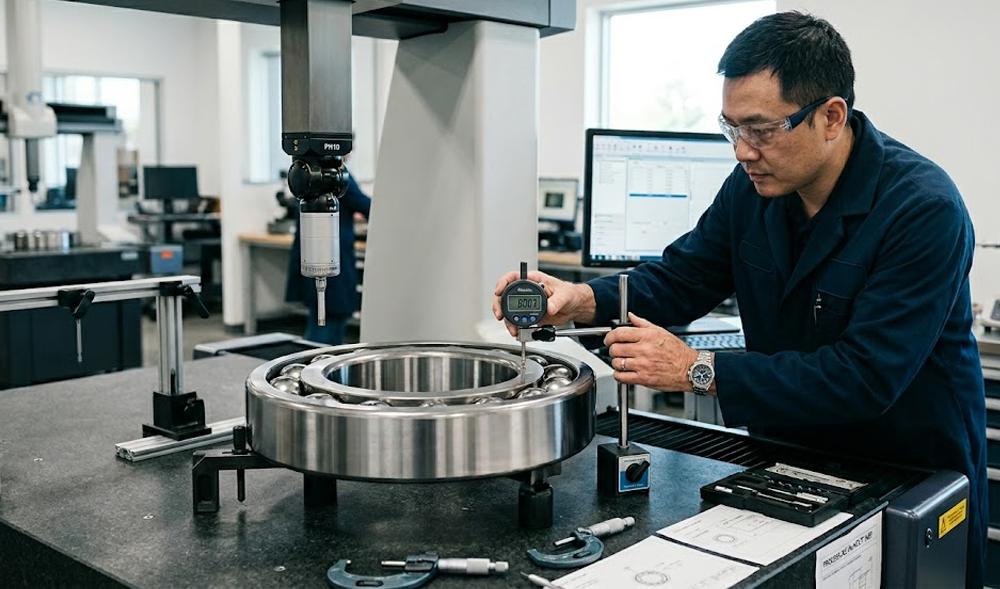 Bearing quality inspection before shipment